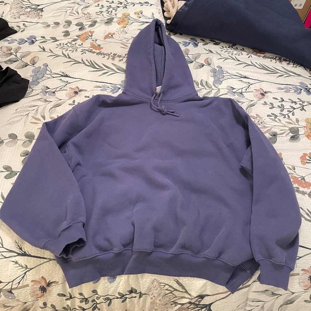 Cozy Fleece Mega Drop Shoulder Hoodie